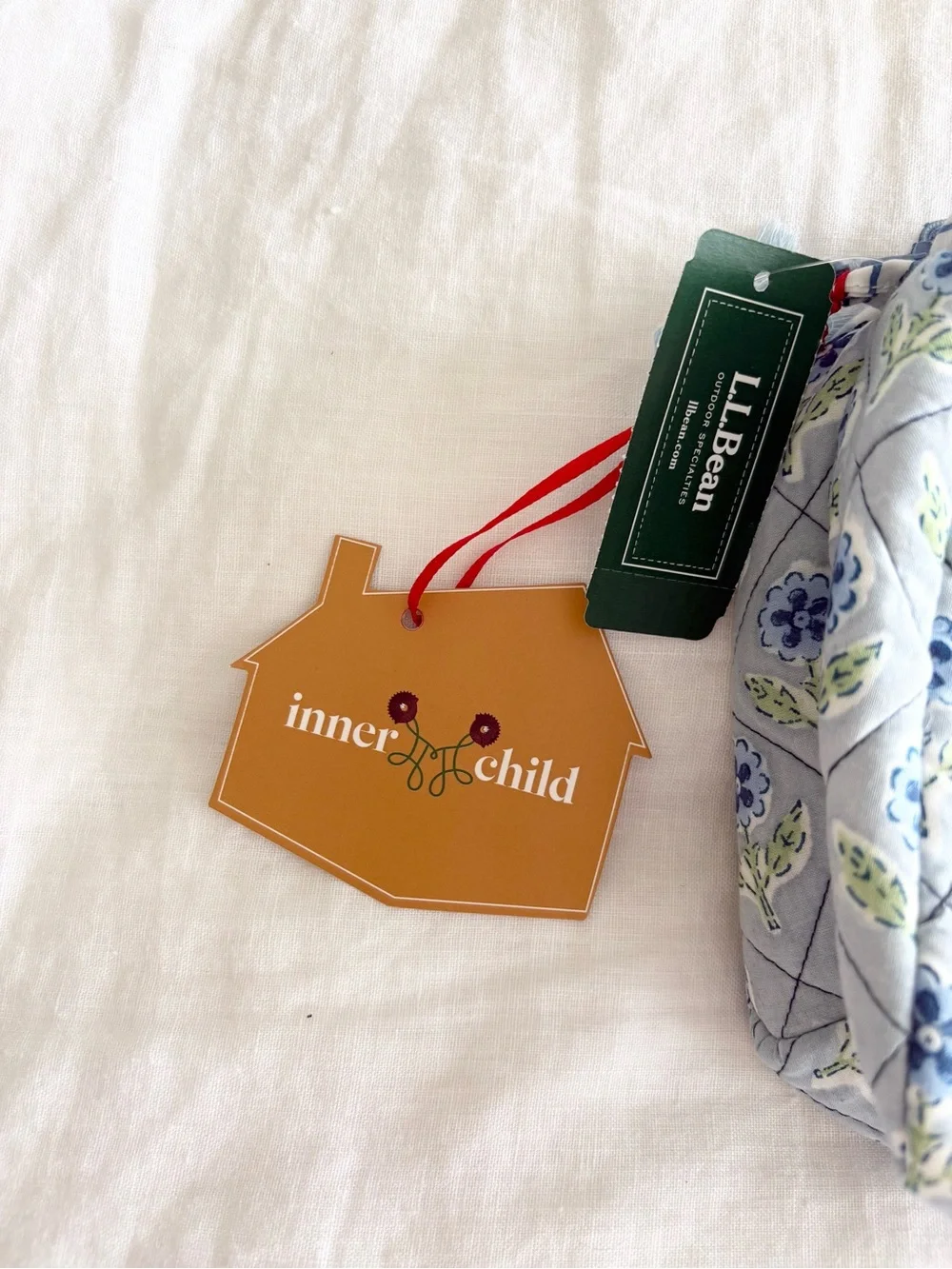 NWT Inner Child Blue Floral Cosmetic Bag